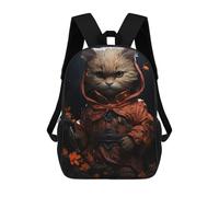 sinyumoney Sacs À Dos Scolaires Pour Enfants Cat Explorer in Uniform Sac D'école Imprimé En 3D Pour Garçons, Élèves Du Primaire Et Du Collège 17inch