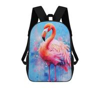 sinyumoney Sacs À Dos Scolaires Pour Enfants Colorful Flamingo Artwork Sac D'école Imprimé En 3D Pour Garçons, Élèves Du Primaire Et Du Collège 17inch