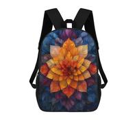sinyumoney Sacs À Dos Scolaires Pour Enfants Colorful Mandala Art Sac D'école Imprimé En 3D Pour Garçons, Élèves Du Primaire Et Du Collège 17inch