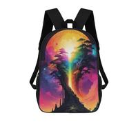 sinyumoney Sacs À Dos Scolaires Pour Enfants Cosmic Tree of Life Sac D'école Imprimé En 3D Pour Garçons, Élèves Du Primaire Et Du Collège 17inch
