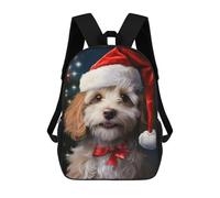 sinyumoney Sacs À Dos Scolaires Pour Enfants Cute Christmas Dog 01 Sac D'école Imprimé En 3D Pour Garçons, Élèves Du Primaire Et Du Collège 17inch