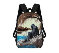 sinyumoney Sacs À Dos Scolaires Pour Enfants Death Amid Life Sac D'école Imprimé En 3D Pour Garçons, Élèves Du Primaire Et Du Collège 17inch