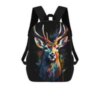sinyumoney Sacs À Dos Scolaires Pour Enfants Deer Art Style 1 Sac D'école Imprimé En 3D Pour Garçons, Élèves Du Primaire Et Du Collège 17inch