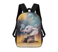 sinyumoney Sacs À Dos Scolaires Pour Enfants Elephant Blowing Bubbles Sac D'école Imprimé En 3D Pour Garçons, Élèves Du Primaire Et Du Collège 17inch