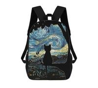 sinyumoney Sacs À Dos Scolaires Pour Enfants Funny Cat Sac D'école Imprimé En 3D Pour Garçons, Élèves Du Primaire Et Du Collège 17inch