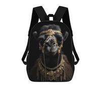 sinyumoney Sacs À Dos Scolaires Pour Enfants Gold Dark Camel Sac D'école Imprimé En 3D Pour Garçons, Élèves Du Primaire Et Du Collège 17inch