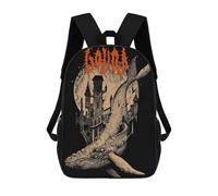 sinyumoney Sacs À Dos Scolaires Pour Enfants Gothic Whale Castle Sac D'école Imprimé En 3D Pour Garçons, Élèves Du Primaire Et Du Collège 17inch