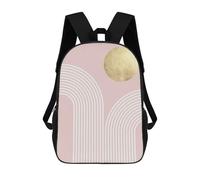 sinyumoney Sacs À Dos Scolaires Pour Enfants, Imprimés En 3D, Jolis Sacs De Voyage Abstract And Geometric 3 Sacs À Dos Décontractés Pour Enfants, Pour Filles Et Femmes 17inch