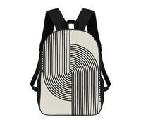 sinyumoney Sacs À Dos Scolaires Pour Enfants, Imprimés En 3D, Jolis Sacs De Voyage Abstract And Geometric 13 Sacs À Dos Décontractés Pour Enfants, Pour Filles Et Femmes 17inch