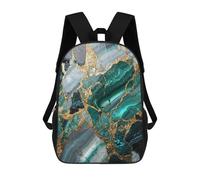 sinyumoney Sacs À Dos Scolaires Pour Enfants, Imprimés En 3D, Jolis Sacs De Voyage Abstract Marble Kintsugi Sacs À Dos Décontractés Pour Enfants, Pour Filles Et Femmes 17inch