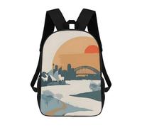 sinyumoney Sacs À Dos Scolaires Pour Enfants, Imprimés En 3D, Jolis Sacs De Voyage Australia Sydney City Sacs À Dos Décontractés Pour Enfants, Pour Filles Et Femmes 17inch