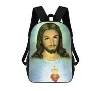 sinyumoney Sacs À Dos Scolaires Pour Enfants, Imprimés En 3D, Jolis Sacs De Voyage Bible Verse Religion Jesus Sacs À Dos Décontractés Pour Enfants, Pour Filles Et Femmes 17inch
