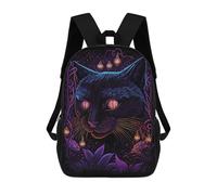sinyumoney Sacs À Dos Scolaires Pour Enfants, Imprimés En 3D, Jolis Sacs De Voyage Black Light Cat 4 Sacs À Dos Décontractés Pour Enfants, Pour Filles Et Femmes 17inch