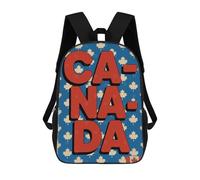 sinyumoney Sacs À Dos Scolaires Pour Enfants, Imprimés En 3D, Jolis Sacs De Voyage Canada Day Sacs À Dos Décontractés Pour Enfants, Pour Filles Et Femmes 17inch