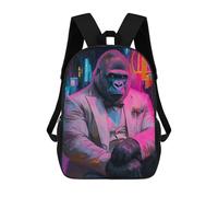 sinyumoney Sacs À Dos Scolaires Pour Enfants, Imprimés En 3D, Jolis Sacs De Voyage Capo Kong - King of The Concrete Jungle Sacs À Dos Décontractés Pour Enfants, Pour Filles Et Femmes 17inch