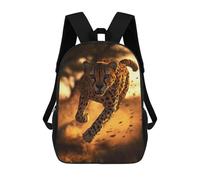 sinyumoney Sacs À Dos Scolaires Pour Enfants, Imprimés En 3D, Jolis Sacs De Voyage Cheetah Running at Sunset Sacs À Dos Décontractés Pour Enfants, Pour Filles Et Femmes 17inch