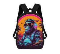 sinyumoney Sacs À Dos Scolaires Pour Enfants, Imprimés En 3D, Jolis Sacs De Voyage Chill Monkey -19 Sacs À Dos Décontractés Pour Enfants, Pour Filles Et Femmes 17inch