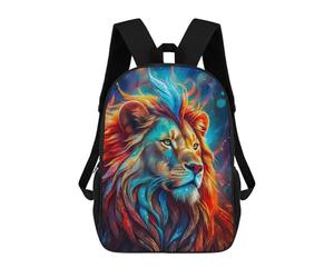 sinyumoney Sacs À Dos Scolaires Pour Enfants, Imprimés En 3D, Jolis Sacs De Voyage Close Up of Mystic Lion Sacs À Dos Décontractés Pour Enfants, Pour Filles Et Femmes 17inch