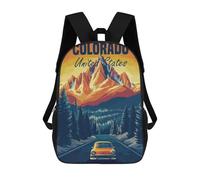 sinyumoney Sacs À Dos Scolaires Pour Enfants, Imprimés En 3D, Jolis Sacs De Voyage Colorado Mountain Road Trip Sacs À Dos Décontractés Pour Enfants, Pour Filles Et Femmes 17inch