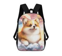sinyumoney Sacs À Dos Scolaires Pour Enfants, Imprimés En 3D, Jolis Sacs De Voyage Corgi in The Clouds Sacs À Dos Décontractés Pour Enfants, Pour Filles Et Femmes 17inch