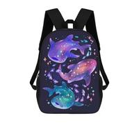 sinyumoney Sacs À Dos Scolaires Pour Enfants, Imprimés En 3D, Jolis Sacs De Voyage Cosmic Whale Sharks Sacs À Dos Décontractés Pour Enfants, Pour Filles Et Femmes 17inch