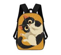 sinyumoney Sacs À Dos Scolaires Pour Enfants, Imprimés En 3D, Jolis Sacs De Voyage Cute Cat Covering Its Mouth Sacs À Dos Décontractés Pour Enfants, Pour Filles Et Femmes 17inch