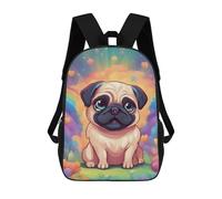 sinyumoney Sacs À Dos Scolaires Pour Enfants, Imprimés En 3D, Jolis Sacs De Voyage Cute Pug Sacs À Dos Décontractés Pour Enfants, Pour Filles Et Femmes 17inch