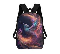 sinyumoney Sacs À Dos Scolaires Pour Enfants, Imprimés En 3D, Jolis Sacs De Voyage Enchanted Hummingbird Flight -1 Sacs À Dos Décontractés Pour Enfants, Pour Filles Et Femmes 17inch
