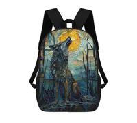 sinyumoney Sacs À Dos Scolaires Pour Enfants, Imprimés En 3D, Jolis Sacs De Voyage Fairy Tale Wolf Sacs À Dos Décontractés Pour Enfants, Pour Filles Et Femmes 17inch