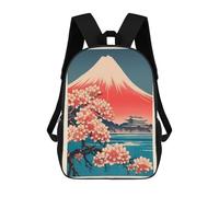 sinyumoney Sacs À Dos Scolaires Pour Enfants, Imprimés En 3D, Jolis Sacs De Voyage Fuji Mountain 2 Sacs À Dos Décontractés Pour Enfants, Pour Filles Et Femmes 17inch