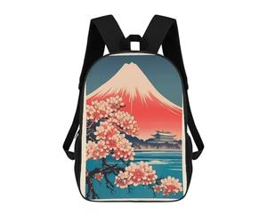 sinyumoney Sacs À Dos Scolaires Pour Enfants, Imprimés En 3D, Jolis Sacs De Voyage Fuji Mountain 2 Sacs À Dos Décontractés Pour Enfants, Pour Filles Et Femmes 17inch