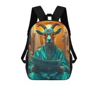 sinyumoney Sacs À Dos Scolaires Pour Enfants, Imprimés En 3D, Jolis Sacs De Voyage Goat in A Bathroom Sacs À Dos Décontractés Pour Enfants, Pour Filles Et Femmes 17inch