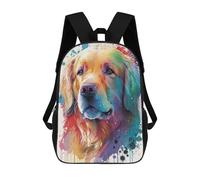 sinyumoney Sacs À Dos Scolaires Pour Enfants, Imprimés En 3D, Jolis Sacs De Voyage Golden Retriever Style 7 Sacs À Dos Décontractés Pour Enfants, Pour Filles Et Femmes 17inch