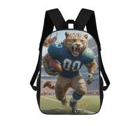 sinyumoney Sacs À Dos Scolaires Pour Enfants, Imprimés En 3D, Jolis Sacs De Voyage Gridiron Jaguar Football Sacs À Dos Décontractés Pour Enfants, Pour Filles Et Femmes 17inch