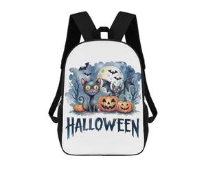 sinyumoney Sacs À Dos Scolaires Pour Enfants, Imprimés En 3D, Jolis Sacs De Voyage Halloween Cats & Pumpkins Sacs À Dos Décontractés Pour Enfants, Pour Filles Et Femmes 17inch