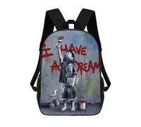 sinyumoney Sacs À Dos Scolaires Pour Enfants, Imprimés En 3D, Jolis Sacs De Voyage I Have A Dream Banksy Sacs À Dos Décontractés Pour Enfants, Pour Filles Et Femmes 17inch