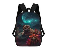 sinyumoney Sacs À Dos Scolaires Pour Enfants, Imprimés En 3D, Jolis Sacs De Voyage Jaguar in A Fantasy Desert Night Sacs À Dos Décontractés Pour Enfants, Pour Filles Et Femmes 17inch
