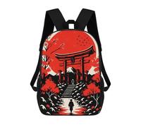 sinyumoney Sacs À Dos Scolaires Pour Enfants, Imprimés En 3D, Jolis Sacs De Voyage Japanese Landscape with Torii Gate Sacs À Dos Décontractés Pour Enfants, Pour Filles Et Femmes 17inch