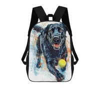 sinyumoney Sacs À Dos Scolaires Pour Enfants, Imprimés En 3D, Jolis Sacs De Voyage Labrador Retriever Ball Sacs À Dos Décontractés Pour Enfants, Pour Filles Et Femmes 17inch