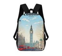 sinyumoney Sacs À Dos Scolaires Pour Enfants, Imprimés En 3D, Jolis Sacs De Voyage London England Travel Sacs À Dos Décontractés Pour Enfants, Pour Filles Et Femmes 17inch