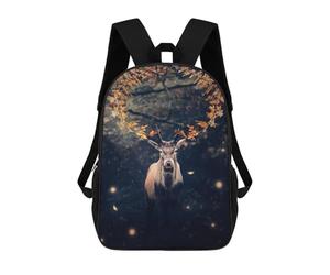 sinyumoney Sacs À Dos Scolaires Pour Enfants, Imprimés En 3D, Jolis Sacs De Voyage Magic Forest Deer Sacs À Dos Décontractés Pour Enfants, Pour Filles Et Femmes 17inch