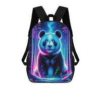 sinyumoney Sacs À Dos Scolaires Pour Enfants, Imprimés En 3D, Jolis Sacs De Voyage Magical Neon Panda 01 Sacs À Dos Décontractés Pour Enfants, Pour Filles Et Femmes 17inch