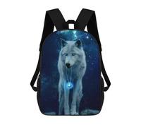 sinyumoney Sacs À Dos Scolaires Pour Enfants, Imprimés En 3D, Jolis Sacs De Voyage Magical Wolf Necklace Artwork Sacs À Dos Décontractés Pour Enfants, Pour Filles Et Femmes 17inch