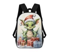 sinyumoney Sacs À Dos Scolaires Pour Enfants, Imprimés En 3D, Jolis Sacs De Voyage Merry Tiny Dragon Xmas Sacs À Dos Décontractés Pour Enfants, Pour Filles Et Femmes 17inch
