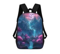 sinyumoney Sacs À Dos Scolaires Pour Enfants, Imprimés En 3D, Jolis Sacs De Voyage Neon Cherry Blossom Oasis Sacs À Dos Décontractés Pour Enfants, Pour Filles Et Femmes 17inch