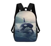 sinyumoney Sacs À Dos Scolaires Pour Enfants, Imprimés En 3D, Jolis Sacs De Voyage Orca 1 Sacs À Dos Décontractés Pour Enfants, Pour Filles Et Femmes 17inch