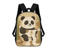 sinyumoney Sacs À Dos Scolaires Pour Enfants, Imprimés En 3D, Jolis Sacs De Voyage Panda on Toilet with Coffee Sacs À Dos Décontractés Pour Enfants, Pour Filles Et Femmes 17inch