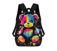 sinyumoney Sacs À Dos Scolaires Pour Enfants, Imprimés En 3D, Jolis Sacs De Voyage Rainbow Teddy Bear Sacs À Dos Décontractés Pour Enfants, Pour Filles Et Femmes 17inch