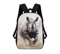 sinyumoney Sacs À Dos Scolaires Pour Enfants, Imprimés En 3D, Jolis Sacs De Voyage Running Black Rhino Sacs À Dos Décontractés Pour Enfants, Pour Filles Et Femmes 17inch