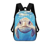 sinyumoney Sacs À Dos Scolaires Pour Enfants, Imprimés En 3D, Jolis Sacs De Voyage Sea Turtle Underwater Portrait Sacs À Dos Décontractés Pour Enfants, Pour Filles Et Femmes 17inch